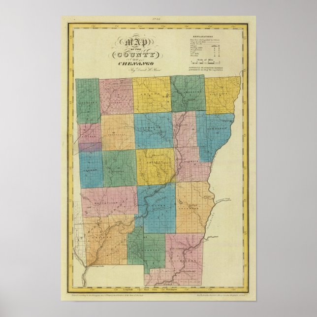 Poster Comté de Chenango (Devant)