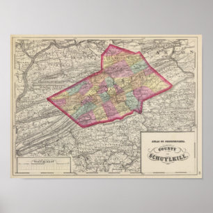 Poster Comté de Schuylkill
