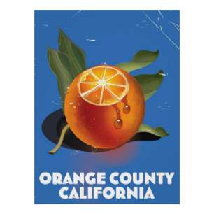 Poster Comté d'Orange Californie