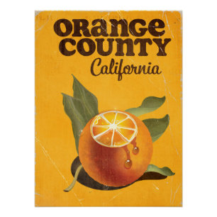 Poster Comté d'Orange Californie 
