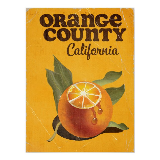 Poster Comté d'Orange Californie  (Devant)
