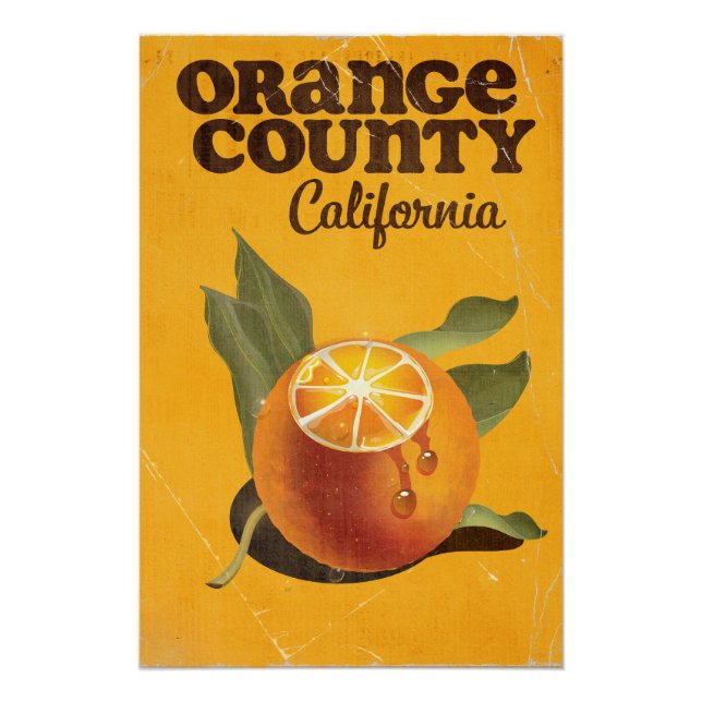 Poster Comté d'Orange Californie  (Devant)