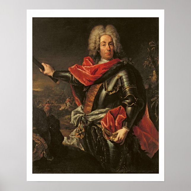 Poster Comte général Johann Matthias von der Schulenburg (Devant)