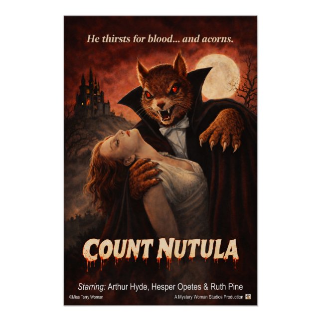 Poster Comte Nutula Rétro Parodie de Film (Devant)