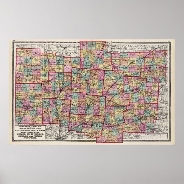 Poster Comtés de l'Ohio 2 (Devant)