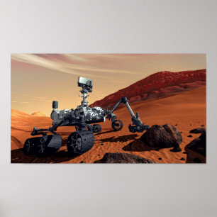 Poster Concept artiste de la NASA Mars Curiosity Rover