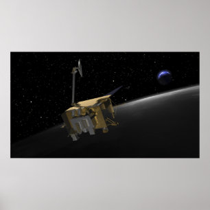 Poster Concept d'artiste de la reconnaissance lunaire