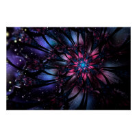 Conception Abstraite des fleurs fractales.