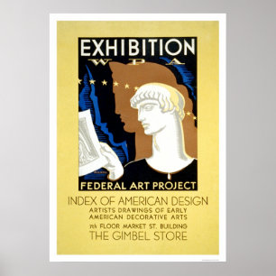 Poster Conception américaine WPA 1936