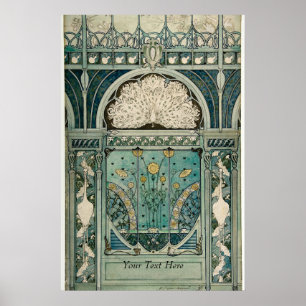 Poster Conception Art nouveau par Émile Hutré vers 1896