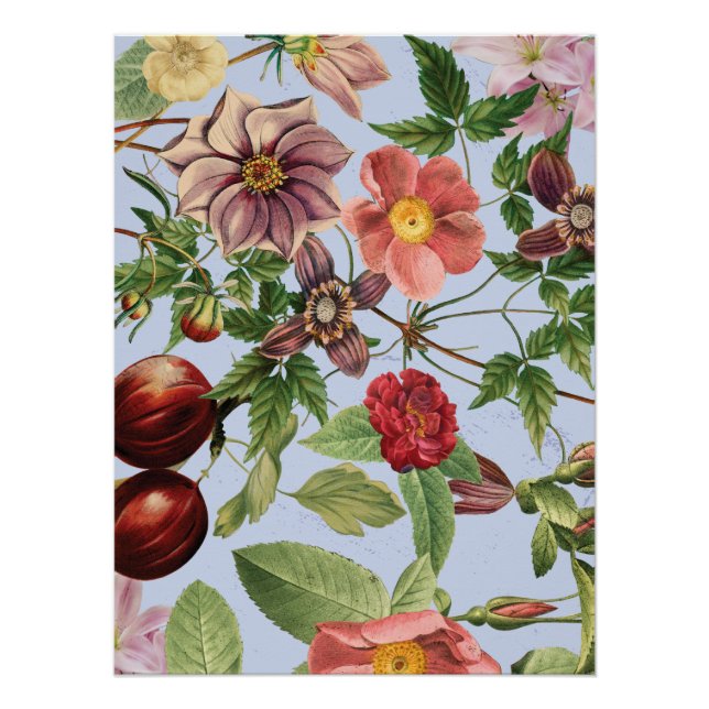 Poster Conception botanique vintage (Devant)
