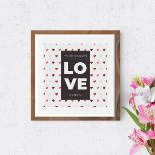 Poster Conception d'amour simple et élégante