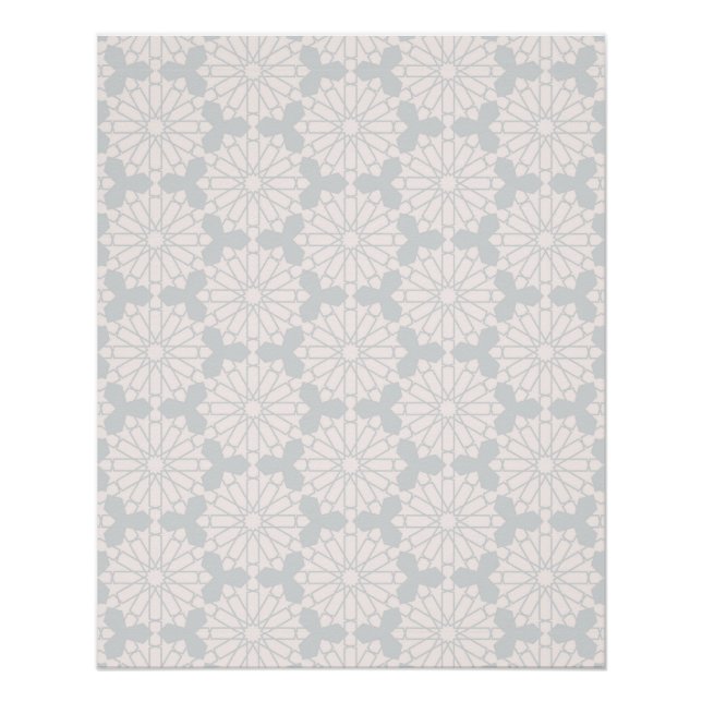 Poster Conception d'art islamique élégant (Devant)