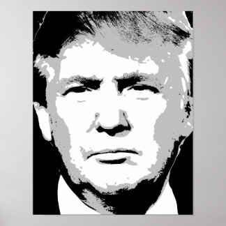 POSTER CONCEPTION DE BLOC DE DONALD TRUMP