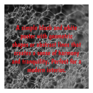 Poster Conception de bulles grises