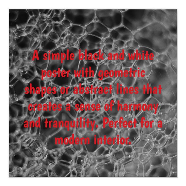 Poster Conception de bulles grises (Devant)