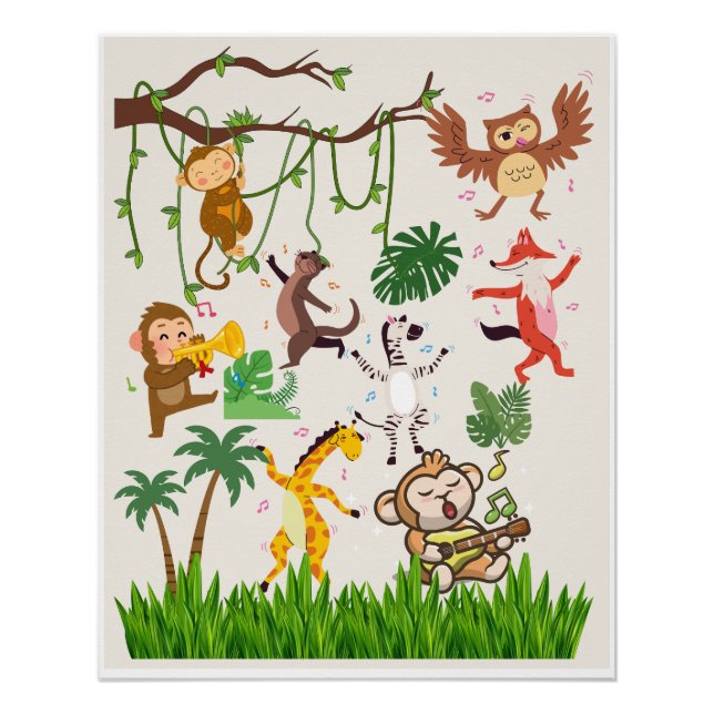 Poster Conception de chambre adorable pour enfants (Devant)