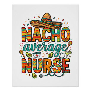Poster Conception de chemise vectorielle Nacho Average Nu