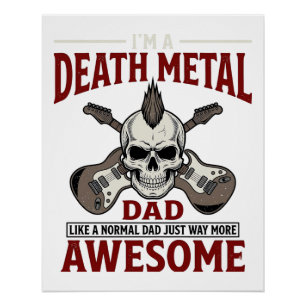 Poster Conception de chemise vintage crâne de papa Death