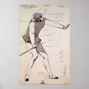 Poster Conception de costume pour un acrobate