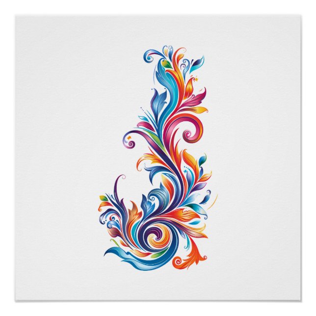 Poster conception de couleurs abstraites "Vortex chromati (Devant)