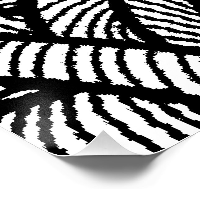 Poster Conception de fond floral Art de papier d'emballag (Coin)