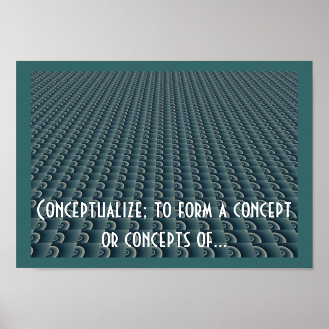 Poster Conception de la pensée créative Conceptualiser (Devant)
