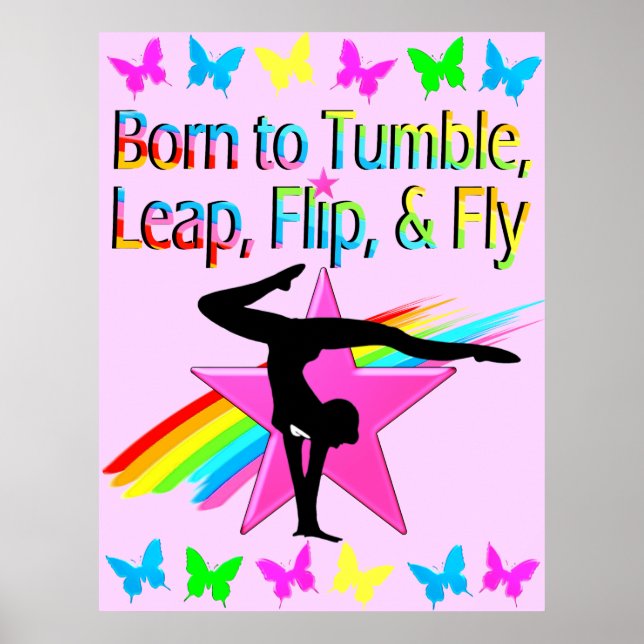 POSTER CONCEPTION DE LA PETITE FILLE GYMNASTICS (Devant)