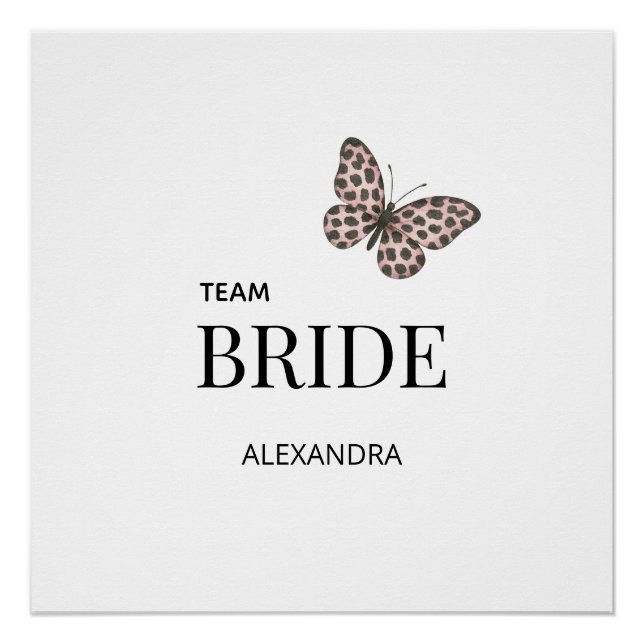 Poster Conception de mariage personnalisée pour l'équipe  (Devant)
