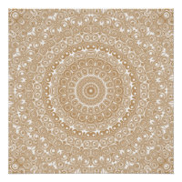 Conception de motif mandala marron chameau