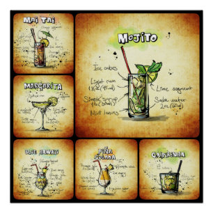 Poster Conception de recettes de cocktails