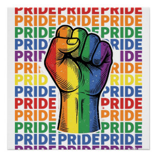 Poster Conception de T-shirt arc-en-ciel Vintage Pride Ra