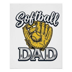 Poster Conception de T-shirt de Gant Vintage Papa de Soft