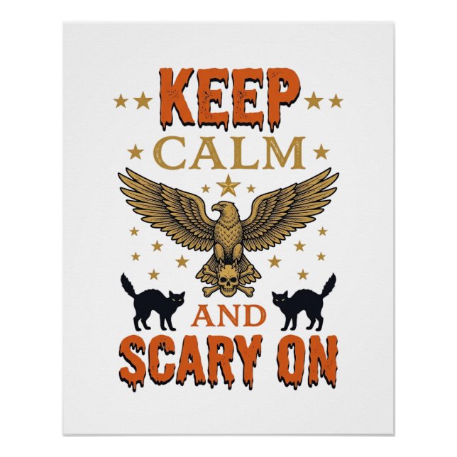 Poster Conception de vecteur Halloween vintage effrayant  (Devant)