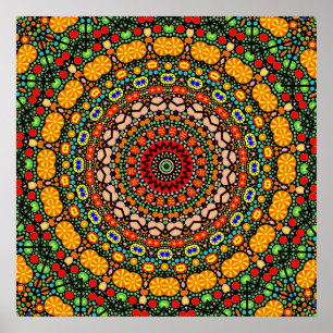 Poster Conception détaillée de mandala