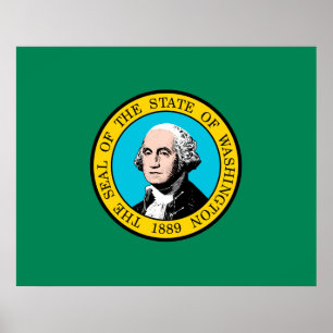 Poster Conception du drapeau de l'État de Washington