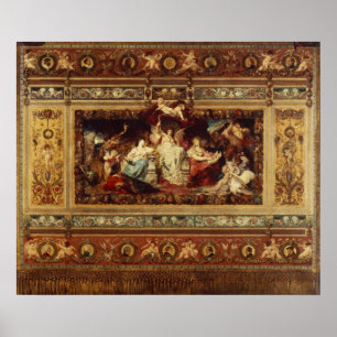 Poster Conception du rideau de l'opéra de Dresde