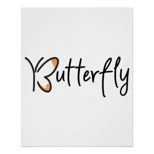 Poster Conception Graphique Papillon, Papillon