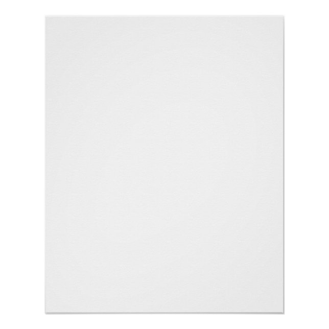 Poster Conception simple blanche personnalisée moderne Aj (Devant)