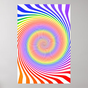 Poster : Conception spirale colorée