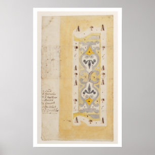 Poster Concevez pour un jardin de noeud, colline de Bush,