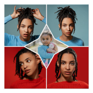 Poster Concevez Votre Propre Collage De 5 Photos