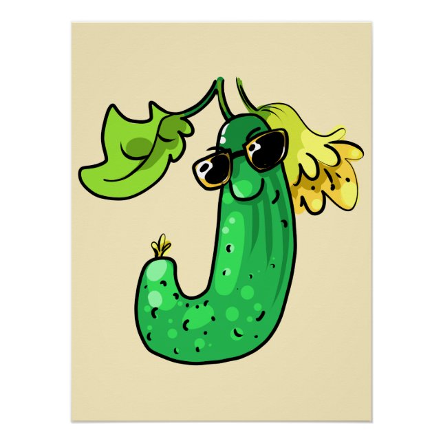 Poster Concombre cucumber (Devant)