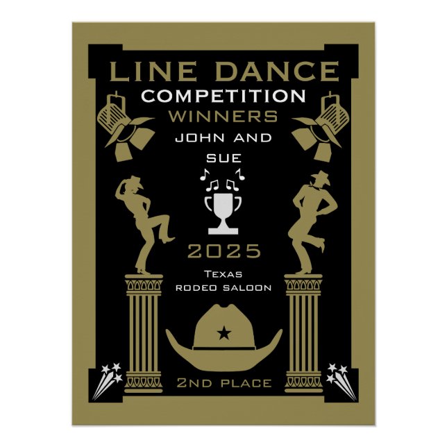 Poster Concours de danse américaine (Devant)