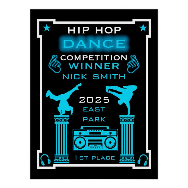 Poster Concours de danse Hip Hop (Devant)