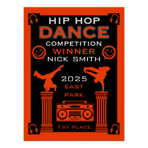 Poster Concours de danse Hip hop