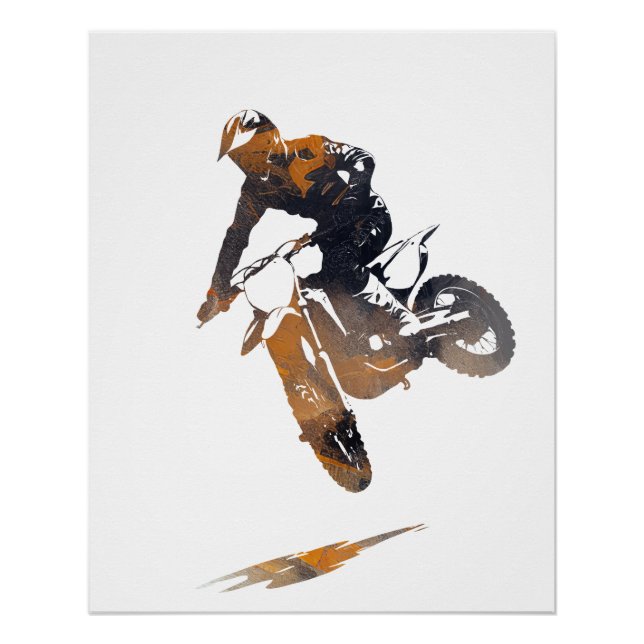 Poster Concours de moto Sport Challenge Silhouette (Devant)