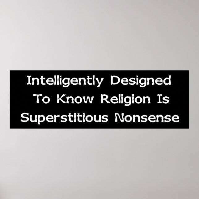 Poster Conçu intelligemment (Devant)