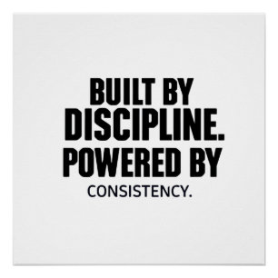 Poster Conçu par Discipline Fitness Shirt – Motivation de
