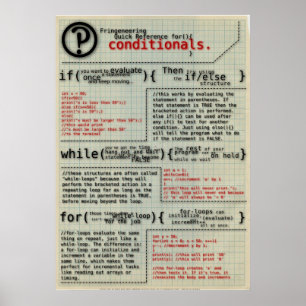 Poster "Conditionnals in Programming"